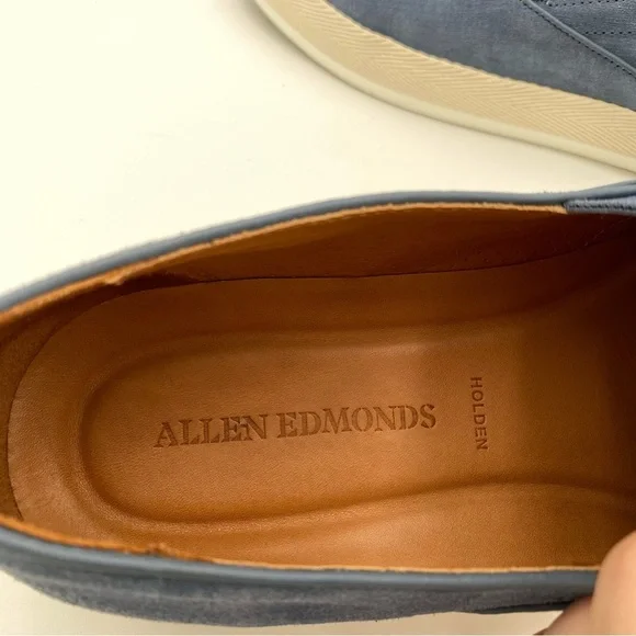 Allen Edmonds Holden Beach‎ Men's Casual Slip On Flats Shoes Blue Size 10.5